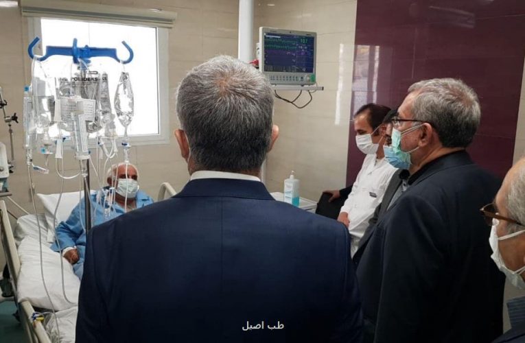 وزیر بهداشت از مجتمع درمانی امام رضا (ع) کرمانشاه بازدید کرد